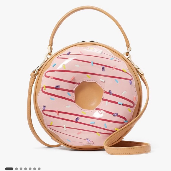 Kate Spade Coffee Break SET Donut Doughnut Crossbody, Cardholder & Necklace, NWT - Picture 8 of 16